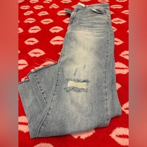 Risen Distressed Women Jeans size 13/31 EUC